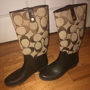 Coach rain boots